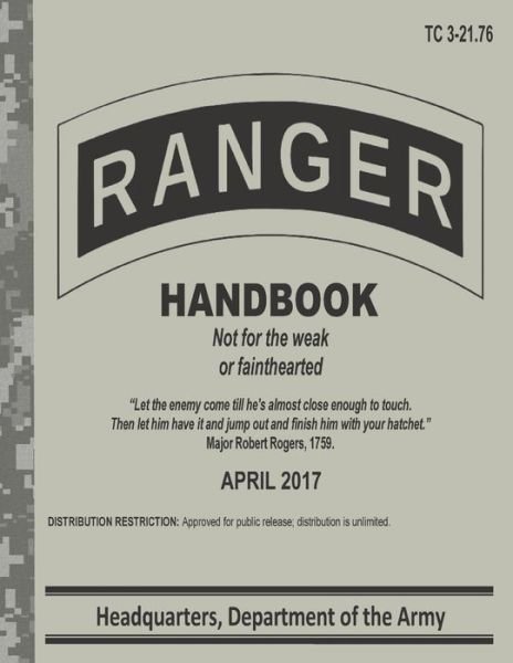 Cover for Department of the Army · Ranger Handbook TC 3-21.76 (Pocketbok) (2020)