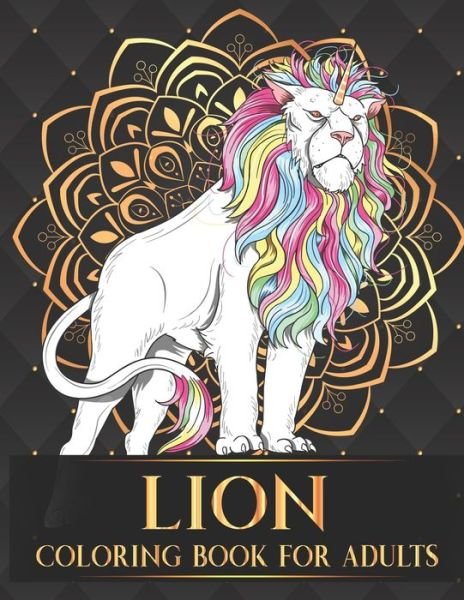 Cover for Parth Harish · Lion Coloring Book For Adults (Pocketbok) (2020)