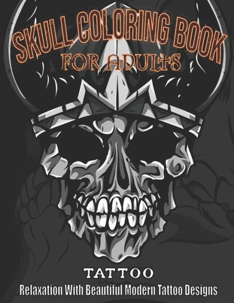 Cover for Sunisa Tung · Skull coloring book for adults (Paperback Book) (2020)