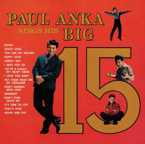 Cover for Paul Anka · Paul Anka Sings His Big 15 (2024 Remaster) (Gold Vinyl) (LP) [Remastered edition] (2024)