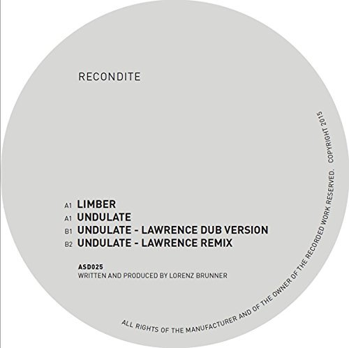 Cover for Recondite · Limber / Undulate-Lawrence (LP) (2015)