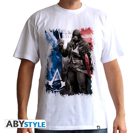 Assassin'S Creed: Ac5 Flag White Basic (T-Shirt Unisex Tg. L) - Abystyle - Merchandise -  - 3700789208662 - February 7, 2019