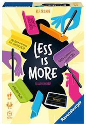 Cover for Ravensburger Spieleverlag · Less is More - 26966 - Fass' dich kurz, denn wngr is mer! Das kommunikative Partyspiel von Ravensburger für 3 bis 6 Spieler ab 10 Jahren. (GAME) (2021)