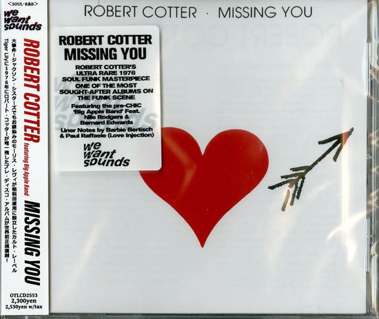 Cover for Robert Cotter · Missing You (CD) [Japan Import edition] (2021)