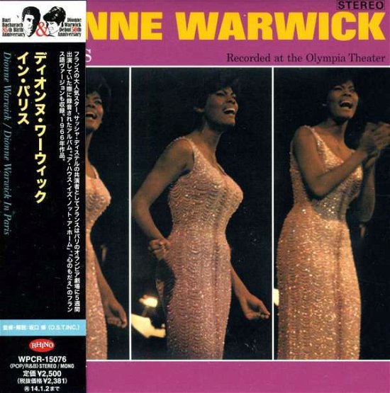 Cover for Dionne Warwick · Dionne Warwick In Paris (CD) [Remastered edition] (2013)