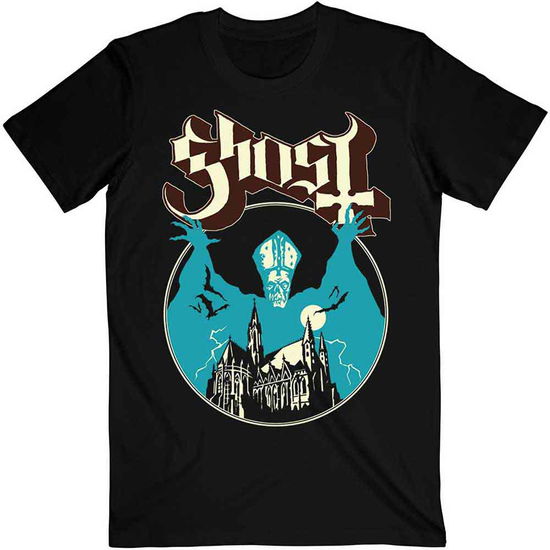 Ghost Unisex T-Shirt: Opus (Black) - Ghost - Produtos - ROFF - 5055295344662 - 13 de maio de 2013