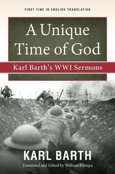 Cover for Karl Barth · A Unique Time of God (Pocketbok) (2016)