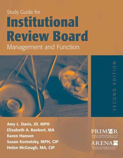 Cover for Amy Davis · Study Guide For Institutional Review Board Management And Function (Paperback Book) [2 Revised edition] (2005)