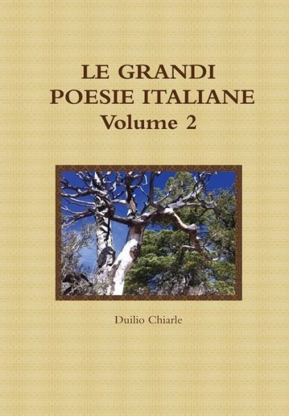 Cover for Duilio Chiarle · Le Grandi Poesie Italiane - Volume 2 (Hardcover Book) [Italian edition] (2012)