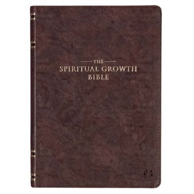 Cover for Christian Art Gifts Inc · The Spiritual Growth Bible Dk. Brown Faux Leather (Leather Book) (2022)
