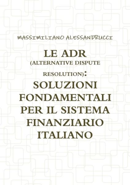 Cover for Massimiliano Alessandrucci · Adr (Book) (2012)