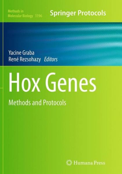Cover for Hox Genes: Methods and Protocols - Methods in Molecular Biology (Paperback Book) [Softcover reprint of the original 1st ed. 2014 edition] (2016)