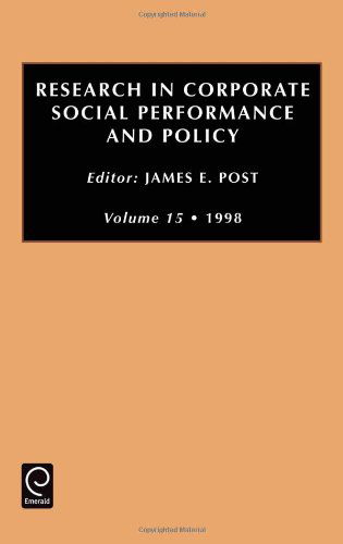 Cover for Post · Research in Corporate Social Performance and Policy - Research in Corporate Social Performance and Policy (Gebundenes Buch) (1998)