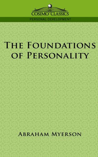 Cover for Abraham Myerson · The Foundations of Personality (Paperback Bog) (2005)