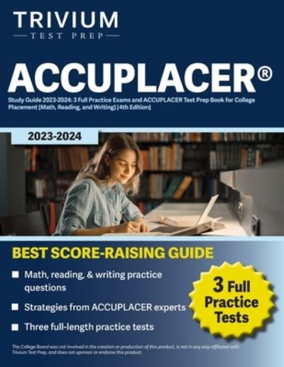 Cover for Elissa Simon · ACCUPLACER Study Guide 2023-2024 (Book) (2023)