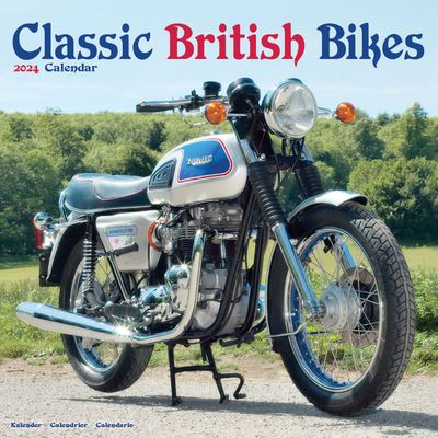 Cover for Avonside Publishing Ltd · Classic British Bikes Calendar 2024  Square Motorbike Wall Calendar - 16 Month (Calendar) (2023)