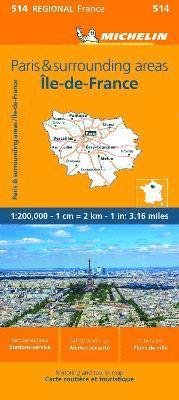 Cover for Michelin · Ile-de-France - Michelin Regional Map 514 (Kort) (2023)