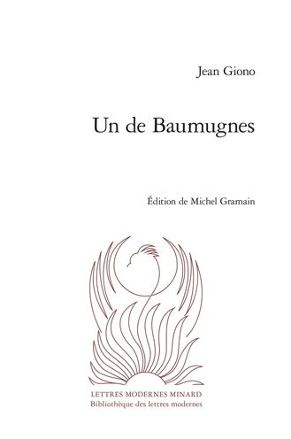 Cover for Jean Giono · Un de Baumugnes (Paperback Book) (2021)