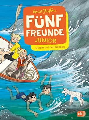 Cover for Enid Blyton · Fünf Freunde JUNIOR - Gefahr auf den Klippen (Bog) (2023)