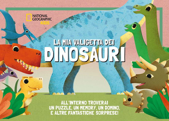 Cover for Ronny Gazzola · La Mia Valigetta Dei Dinosauri. Con Un Puzzle, Un Memory, Un Domino E Altre Fantastiche Sorprese. Ediz. A Colori. Con Gioco (Book)