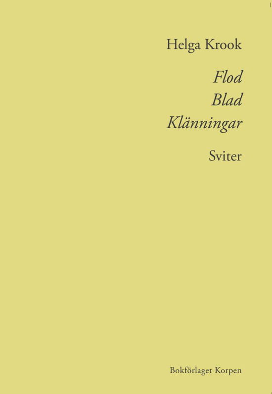 Cover for Helga Krook · Flod Blad Klänningar (Paperback Book) (2020)