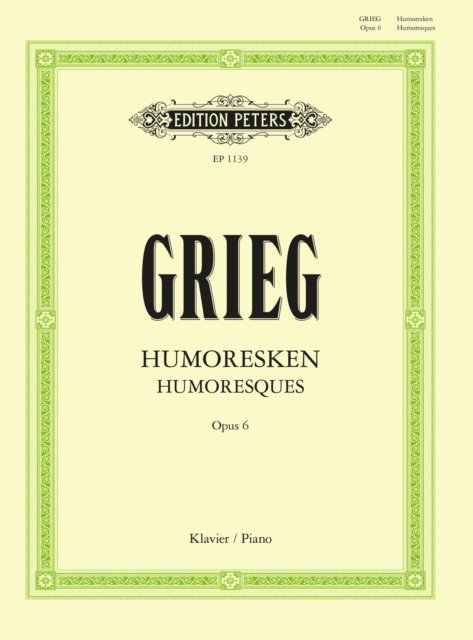 Cover for Humoresques Op.6 (Sheet music) (2001)