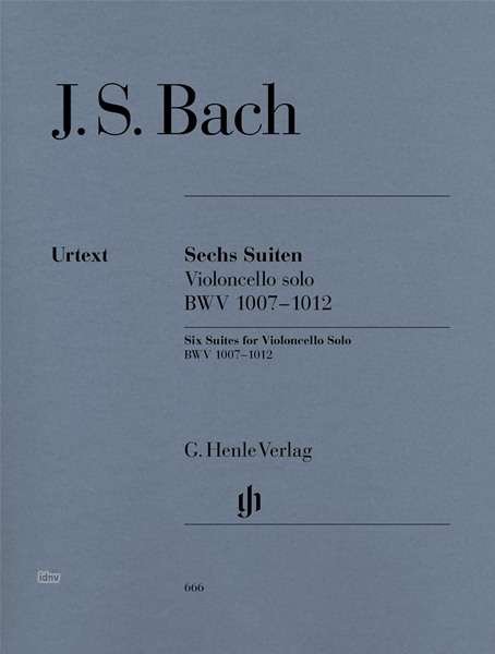 Cover for JS Bach · 6 Suit.1007-1012,Vc.HN666 (Book) (2018)
