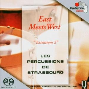 Cover for Les Percussions De Strasbourg · F. Miroglio / A. Louvier / G. Aperghis - East Meets West (CD) (2007)