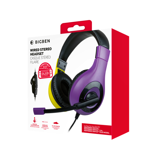 Cover for Nintendo Switch Stereo Gaming Headset Paars · Nintendo Switch Stereo Gaming Headset Paars-geel (Toys)