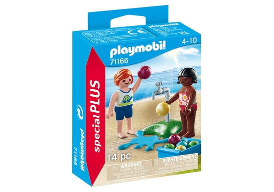 Cover for Playmobil · Playmobil Special Plus Kinderen met waterballonnen - 71166 (Legetøj)