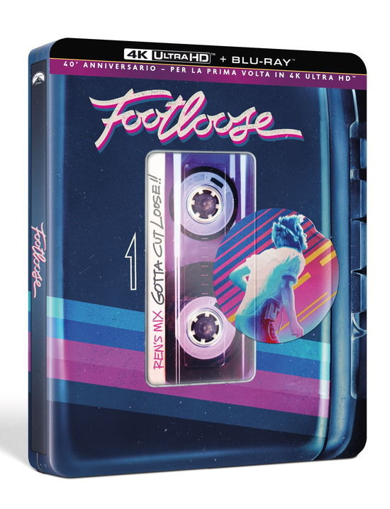 Cover for Footloose (Edizione 40 Anniversario) (Steelbook) (4K Uktra Hd+Blu-Ray) (4K Ultra HD/BD) (2024)