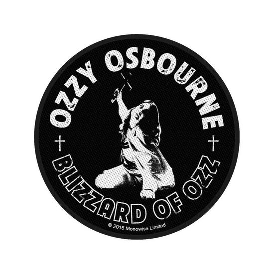 Ozzy Osbourne Standard Woven Patch: Blizzard Of Ozz - Ozzy Osbourne - Merchandise - PHD - 5055339760663 - 19. August 2019