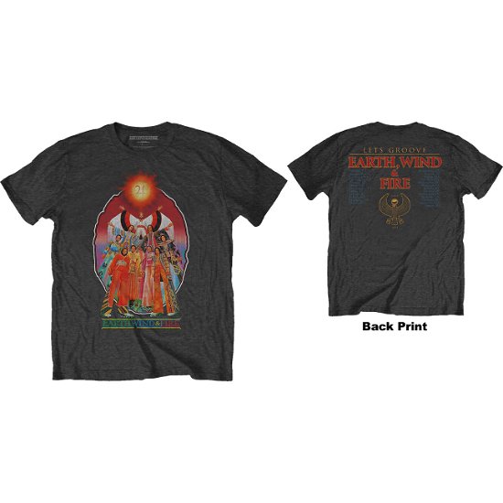 Earth Wind & Fire Unisex T-Shirt: Let's Groove (Back Print) - Earth, Wind & Fire - Merchandise -  - 5056170647663 - 