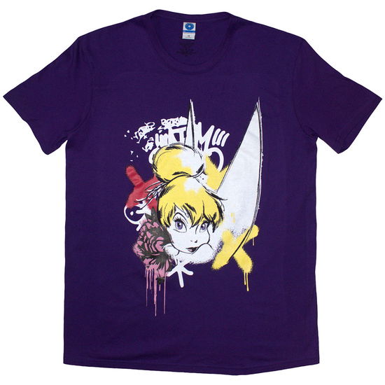 Tinker Bell Unisex T-Shirt: Graffiti (Purple) - Tinker Bell - Gadżety -  - 5056821084663 - 22 listopada 2024