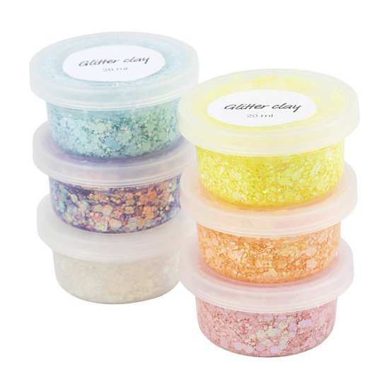 Cover for Diy Kit · Glitter Clay 6 Pcs. (78745) (Toys)