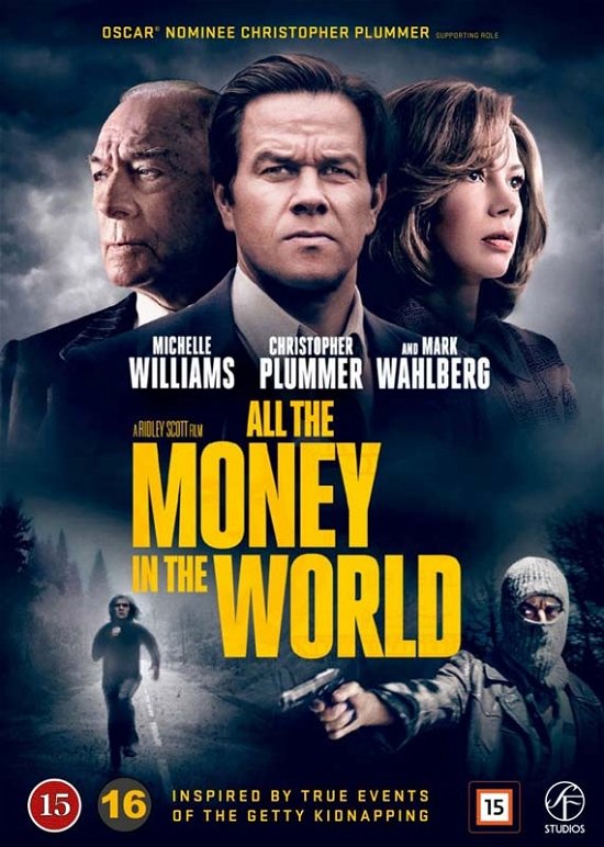 Cover for Michelle Williams / Christopher Plummer / Mark Wahlberg · All The Money In The World (DVD) (2018)