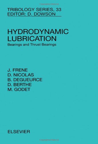 Cover for J. Frene · Hydrodynamic Lubrication: Bearings and Thrust Bearings - Tribology and Interface Engineering (Hardcover Book) (1997)