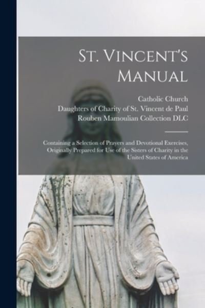 Cover for Catholic Church · St. Vincent's Manual (Bog) (2022)