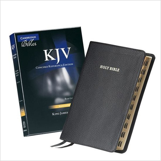 Cover for Cambridge Bibles · KJV Concord Reference Bible, Black Calf Split Leather, Red-letter Text, Thumb Index, KJ564:XRI (Skinnbok) [Black] (2011)