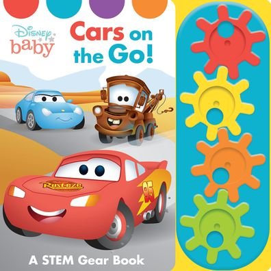 Cover for PI Kids · Disney Baby: Cars on the Go! A STEAM Gear Sound Book (Tavlebog) (2021)