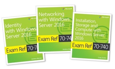 Cover for Craig Zacker · MCSA Windows Server 2016 Exam Ref 3-Pack: Exams 70-740, 70-741, and 70-742 - Exam Ref (Buch) (2017)