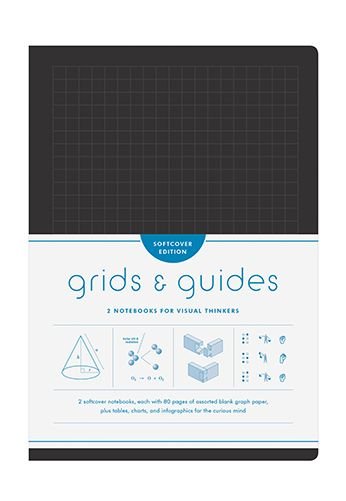 Cover for Princeton Architectural Press · Grids &amp; Guides Softcover (Black) Notebooks: Two Notebooks for Visual Thinkers (Papirvare) (2019)