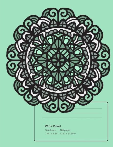 Cover for Bliss · Contemporary Mandala Blue Composition Notebook College Ruled (Paperback Bog) (2018)