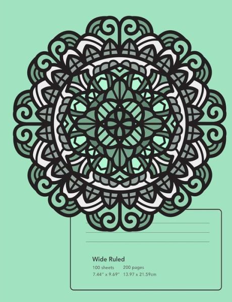 Contemporary Mandala Blue Composition Notebook College Ruled - Bliss - Livros - Createspace Independent Publishing Platf - 9781717076663 - 15 de abril de 2018