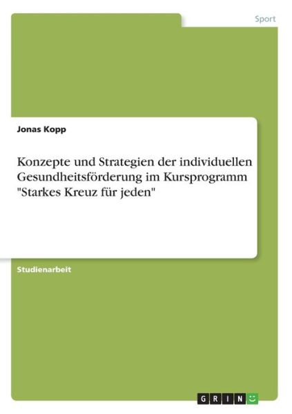 Cover for Kopp · Konzepte und Strategien der indivi (Book)