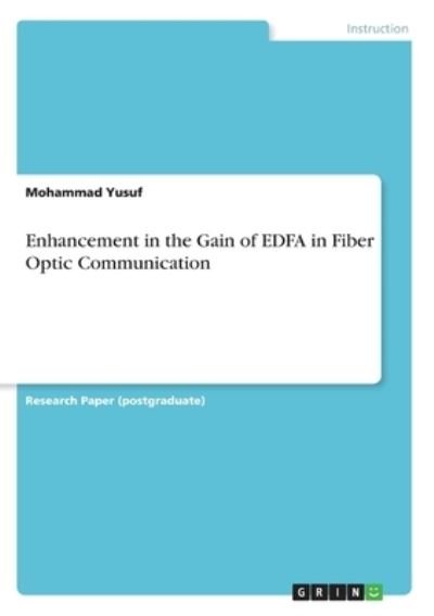 Cover for Yusuf · Enhancement in the Gain of EDFA i (Bog)