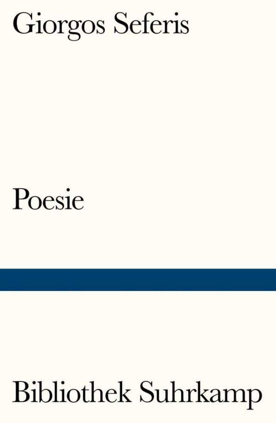 Cover for Seferis · Poesie (Book)