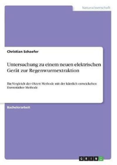 Cover for Schaefer · Untersuchung zu einem neuen el (Buch)