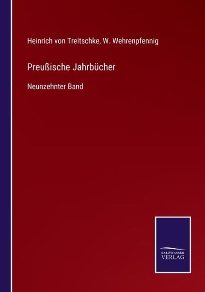 Cover for Heinrich Von Treitschke · Preussische Jahrbucher (Taschenbuch) (2021)