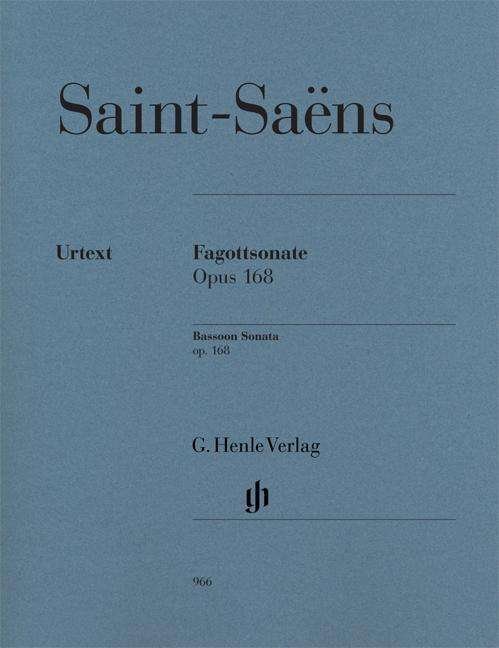 Fagottso.op.168,Fa+Kl.HN966 - Saint-Saens - Books - SCHOTT & CO - 9790201809663 - April 6, 2018